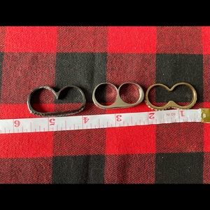 Three knuckle rings